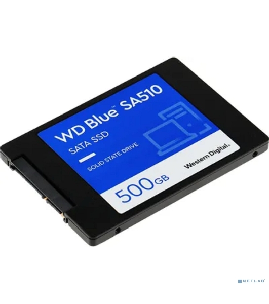 Накопитель SSD WD Blue SA510 WDS500G3B0A, 500GB, SATA III, 2.5', R/W 560/510