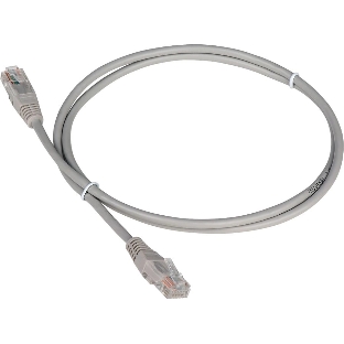 Патч-корд LANMASTER TWT UTP cat.5e, с заливными колпачками, 7.0 м, серый