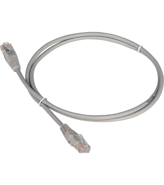 Патч-корд LANMASTER TWT UTP cat.5e, с заливными колпачками, 7.0 м, серый