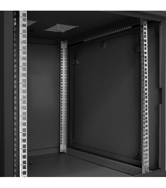 Шкаф телекоммуникационный 19' настенный 12U ExeGate EC-WM-12U.600.M.BLACK (19', 12U, 600x600x635 мм (ШхГхВ), передняя дверь металл, съемные боковые панели, пыле- и влагозащита IP23, черный RAL 9004)