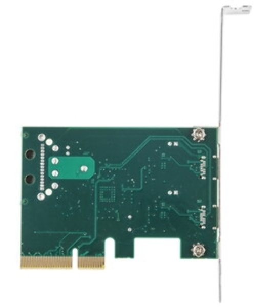 Контроллер ExeGate EXE-313 PCI-Ex4, 2*USB3.1 Type-C ext, разъем доп.питания (OEM)