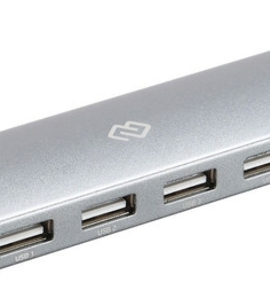 USB-концентратор Digma HUB-4U2.0-UC-DS, USB-C, USB 2.0 4 порта, USB
