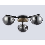 Светильник Ambrella light LH12006/3 BK/GD/SM черный/золото/дымчатый 18W 3000K D640*170, фото6