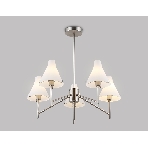 Люстра Ambrella light LH57123/5 SN/FR никель/белый матовый E14/5 max 40W D650*590, фото4