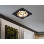 Светильник встраиваемый Ambrella light TN102730 BK/GD черный/золото GU5.3 92*92*23, фото 1
