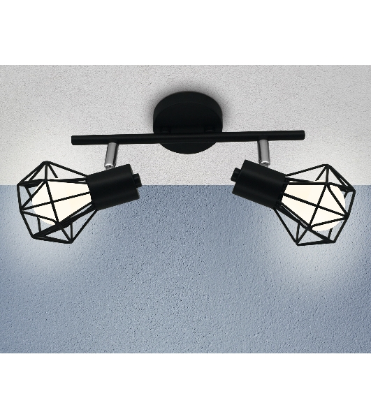 Светильник Ambrella light TR8621/2 BK/CH черный/хром E27*2 max 40W 260*91*175