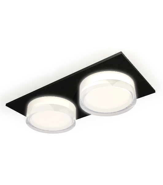 Комплект встраиваемого светильника Ambrella light XC6526066 SBK/FR/CL черный песок/белый матовый/прозрачный MR16 GU5.3 (C6526, N6241)
