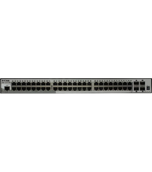 Коммутатор D-Link DGS-1510-52X/A2A, 48×1 Гбит/с + 4×10 Гбит/с SFP+, управляемый