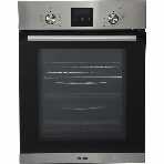 Встраиваемая электрическая духовка Korting OKB 7931 CMX 59.6 х 45 x 55 см, 9 режимов нагрева, сенсорное электронное управление TouchControl, LED дисплей Cold White белого цвета, утапливаемые переключатели, телескопические направляющие на 1-м уровне, нержавеющая сталь, фото 1