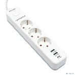 Сетевой фильтр Гарнизон EPS-3-CU2-W-2 2.0 Мультипорт 3 р, 10А, 1xType-C PD, 2 х USB QC, 2 м, ур.защиты 2+, белый, пак (21448), фото3