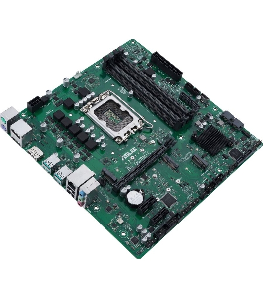 Материнская плата ASUS Pro Q670M-C-CSM, LGA 1700, Intel Q670, 4xDDR5, 6xSATA, 2xM.2, 1xPCIe 4.0 x16, 1xHDMI, 2xDP, 1x1Gb LAN, 4xUSB-A 3.2 Gen 2, 3x3.5 мм, 7.1, mATX