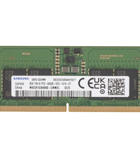 Оперативная память Samsung, DDR5, 8GB (1x8 GB), 5600 MHz, CL46, SO-DIMM