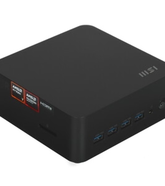 Мини ПК MSI Cubi Z AI 8M-027BRU Ryzen 7 8845HS (3.8) 780M CR без ОС WiFi BT 120W (936-B03231-029)