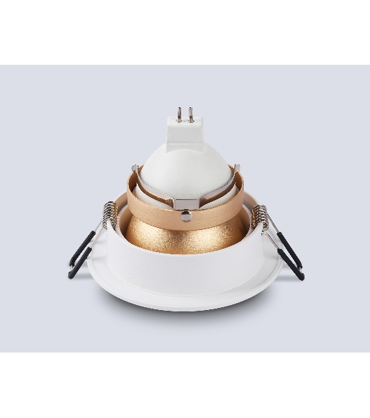 Встраиваемый точечный светильник Ambrella light TN102823 WH/GD белый/золото GU5.3 D92*50
