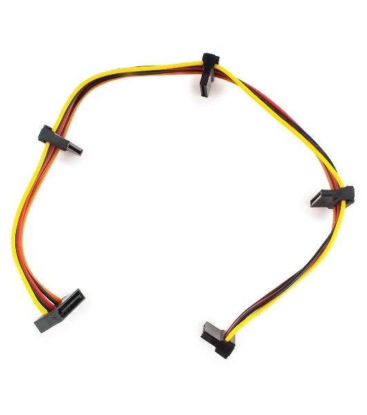 Кабель Cablexpert Кабеля питания SATA, 4x15pin(M)/15pin(F), 40 см (CC-SATAMF-03)