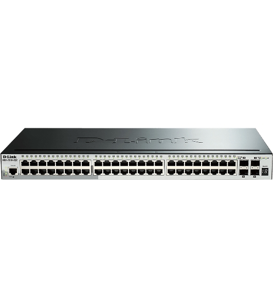 Коммутатор D-Link DGS-1510-52X/A2A, 48×1 Гбит/с + 4×10 Гбит/с SFP+, управляемый