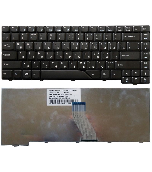 Клавиатура для ноутбука Acer Aspire 4520 4720 5520 5720 6935 6920 5930 черная