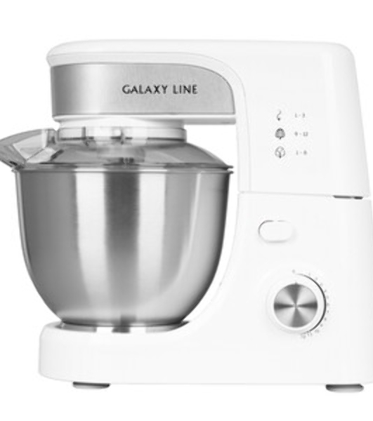 Миксер Galaxy Line GL 2231, белый, планетарный, 700 Вт, 12 скоростей