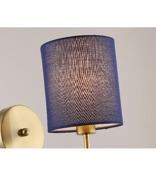 Настенный светильник Ambrella light LH71275 BS/DB латунь/темно синий E14 max 40W 225*120*250