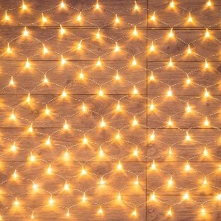 Гирлянда Neon-night 'Сеть' 1,5х1,5м, прозрачный ПВХ, 150 LED теплый белый