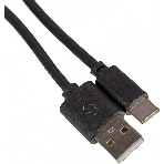 Кабель USB (m)-USB Type-C (m) 1м черный, фото 1