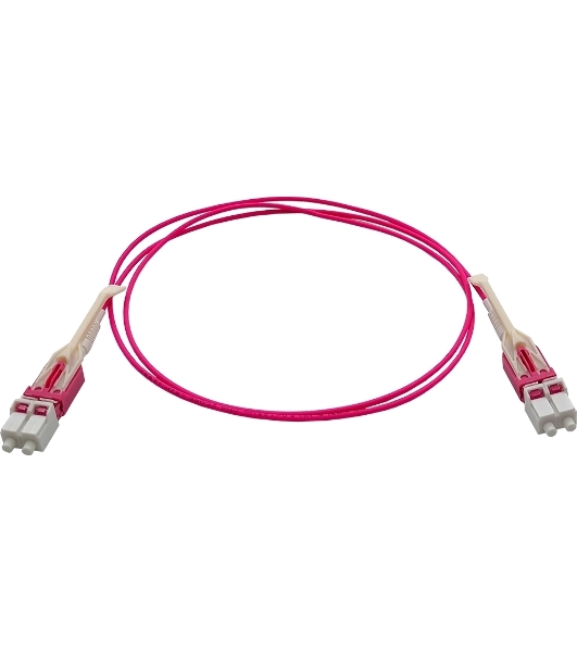 Патч-корд Lanmaster LAN-2LC-2LC/OM4H-1.0 2x50/125 OM4 LC дуплекс-LC дуплекс 1м LSZH розовый