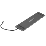 USB-концентратор Gembird UHB-D6, USB Type-C, USB 2.0/RJ45/USB Type-C PD87W/Jack 3.5 / SD/TF/2xHDMI/VGA, USB Type-C, фото17