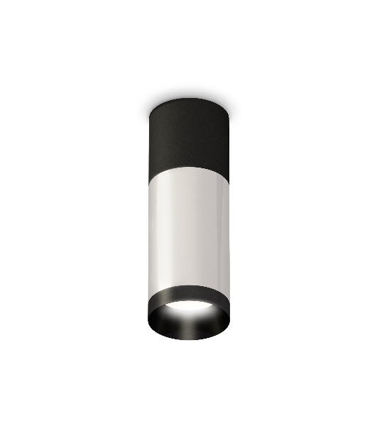 Светильник Ambrella Light XS6325060 PSL/SBK/PBK серебро полированное/черный песок/черный полированноый MR16 GU5.3