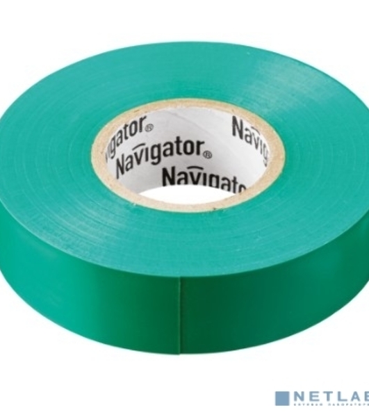 Изолента ПВХ Navigator 15 мм (рул.20м) зел. NIT-B15-20/G