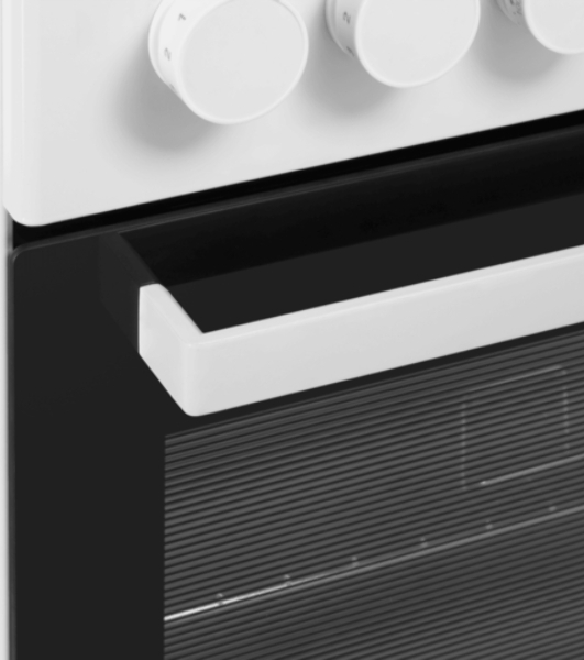 Плита электрическая Maunfeld MEC55CW08D белый, конфорок 4 шт, духовка 60 л, 50 см x 85 см x 60 см