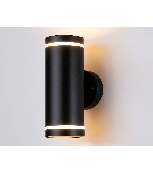 Светильник Ambrella light ST3333/2 BK черный IP54 GX53/2 max 15W 210*85*125