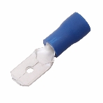 Клемма плоская Rexant изолированная (КПИ штекер - 6.3мм) 1.5-2.5мм (MDD2-250, VM2-250) (100 шт. в уп.), фото 1