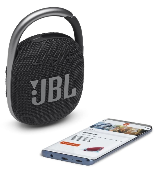 Портативная акустическая система JBL CLIP 4, черный