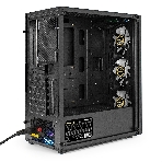 Компьютерный корпус Miditower ExeGate EVO-8227-EVO800 (ATX, БП EVO800RGb с вент. 12 см, 2*USB+1*USB 3.0+HD Audio, черный, 3 вент. RGb, закаленное стекло), фото9