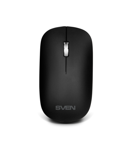 Комплект беспроводной SVEN ножничная клавиатура + мышь KB-C2550W черный (109 кл.,12Fn, 1000DPI, 2+1 кл.)