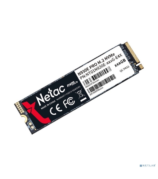 Накопитель SSD Netac N930E Pro, 512Gb, PCIe 3.0 x4, M.2 2280, NVMe, R/W 2080/1700