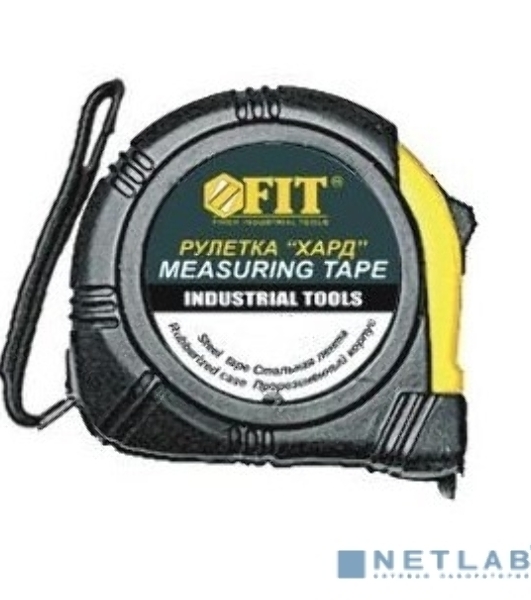 Рулетка FIT 17205корпус прорезиненный, ''Хард'', 5м, (19мм)