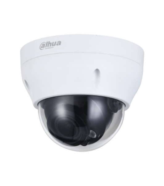 Уличная купольная IP-видеокамера Dahua 2Мп; 1/2.8” CMOS; моторизованный объектив 2.8~12 мм; механический ИК-фильтр; чувствительность 0.008лк@F1.7; сжатие: H.265+, H.265, H.264+, H.264, MJPEG; 2 потока
