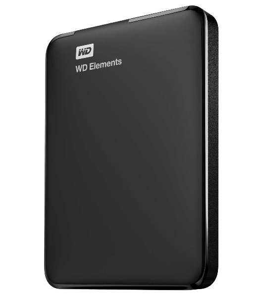 Внешний HDD 2.5' Western Digital Elements Portable, 2TB, USB 3.2 Gen 1 Type-A, 5400 rpm, черный