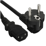 Кабель питания Cablexpert PC-186-1.5-1.5M, Schuko-C13, 3x1.5мм2, 10A, с заземлением, медь, 1.5м, черный, пакет, фото3