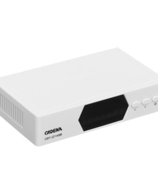 Приставка для цифрового ТВ Cadena CDT-2214SB белый, DVB-T2, DVB-T, HDMI, USB 2.0