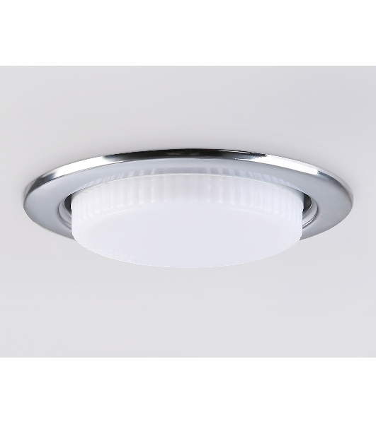 Светильник встраиваемый G10102 CH хром GX53 max 12W D106*38 (кратность 10шт)