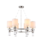Люстра Ambrella light LH71291/6 SN/WH никель/белый E14/6 max 40W D680*730, фото7