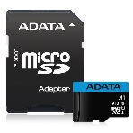 Флеш карта Micro SecureDigital 128Gb ADATA AUSDX128GUICL10A1-RA1 MicroSDXC Class 10 UHS-I, SD adapter, фото 1