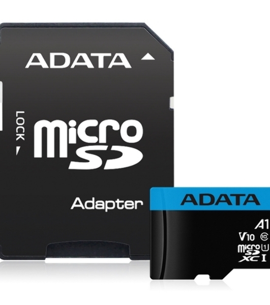 Флеш карта Micro SecureDigital 128Gb ADATA AUSDX128GUICL10A1-RA1 MicroSDXC Class 10 UHS-I, SD adapter