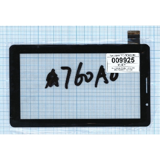 Сенсорное стекло (тачскрин) FPC-0760A0-V01, черное