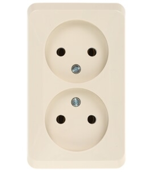 Розетка 2-ая б/з без шторок PA16-005K Schneider Electric ЭТЮД О/У Кремовый