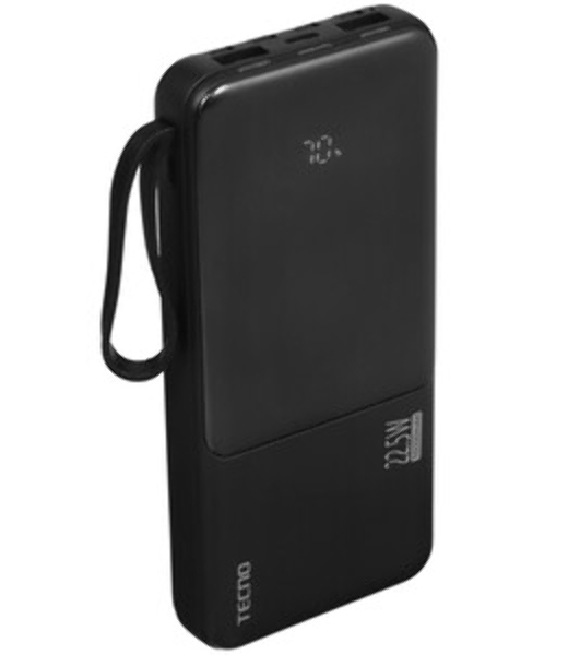 Портативный аккумулятор Tecno OnGO L101 10000mAh 12W 2.4A 2xUSB-A/USB-C черный