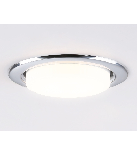 Светильник встраиваемый G10102 CH хром GX53 max 12W D106*38 (кратность 10шт)