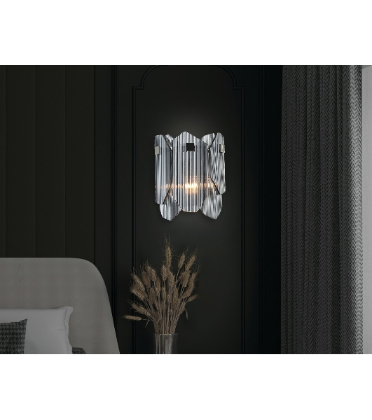 Светильник Ambrella light LH31207/2 SN/SM сатин никель/дымчатый E14*2 max 40W 220*150*270